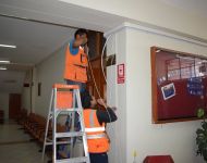 trabajos de mantenimiento en el local institucional